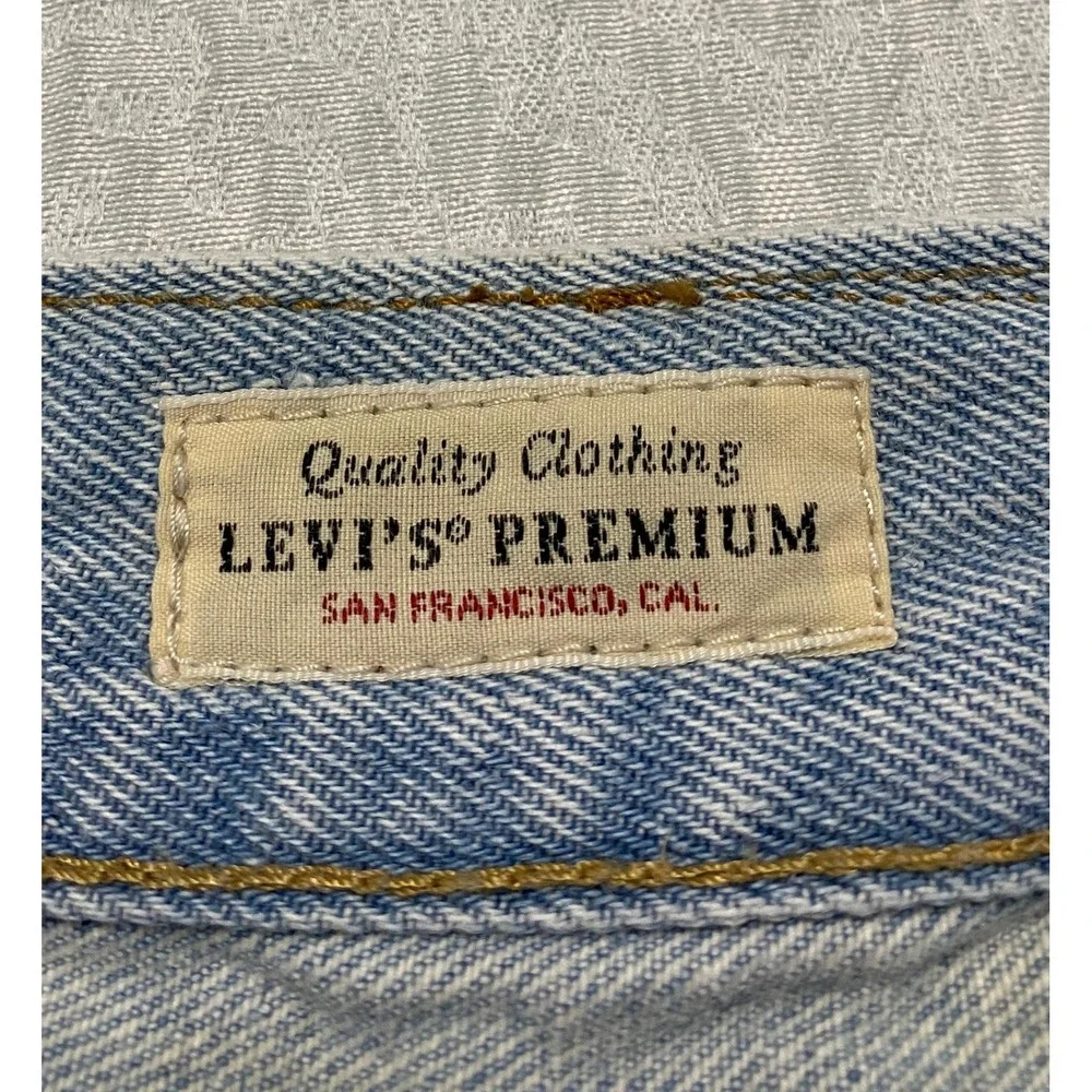 Levi's 551 Z Premium Light Wash‎ Denim Jeans 36×26 Menswear Cotton Hemp Big E
